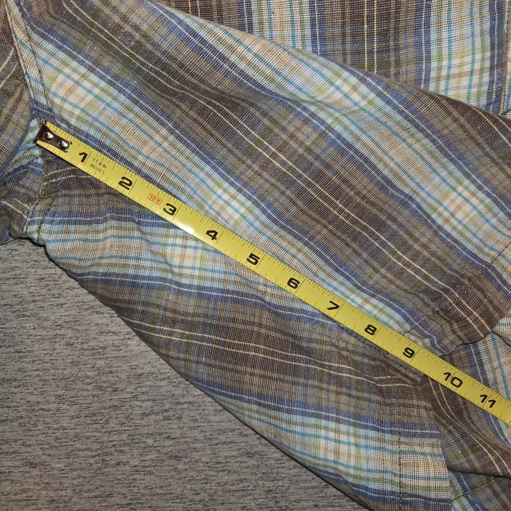 Tommy Bahama Linen Blend Shorts Men's 36 Plaid Chinos Breathable Preppy Casual - Picture 8 of 12